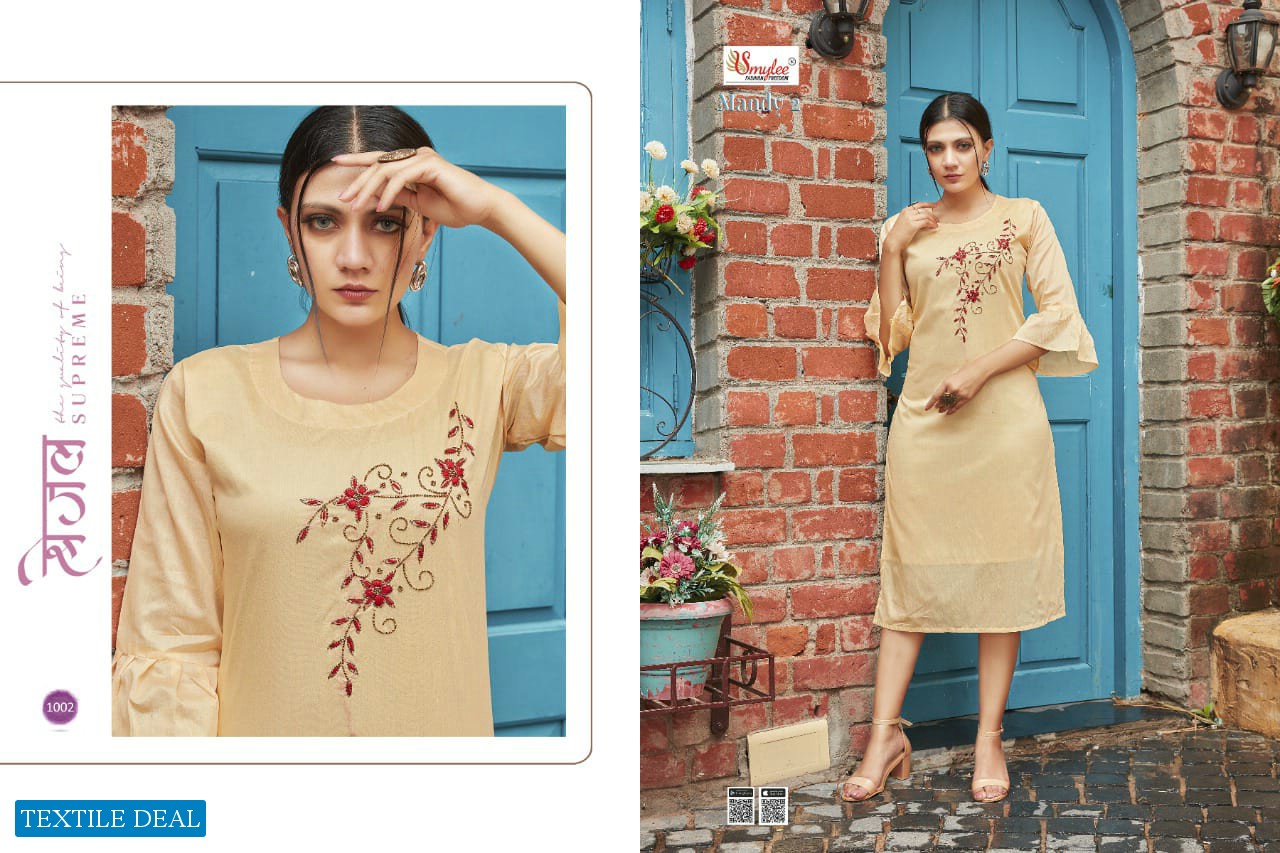 Smylee Mandy Vol-2 Wholesale Handwork Long Kurtis