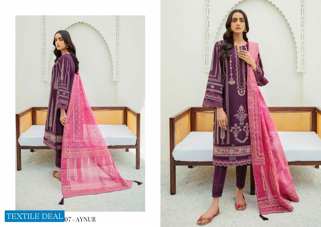 Xenia Formals Vol-1 Maram Unstitched Lawn Original Pakistani Dress