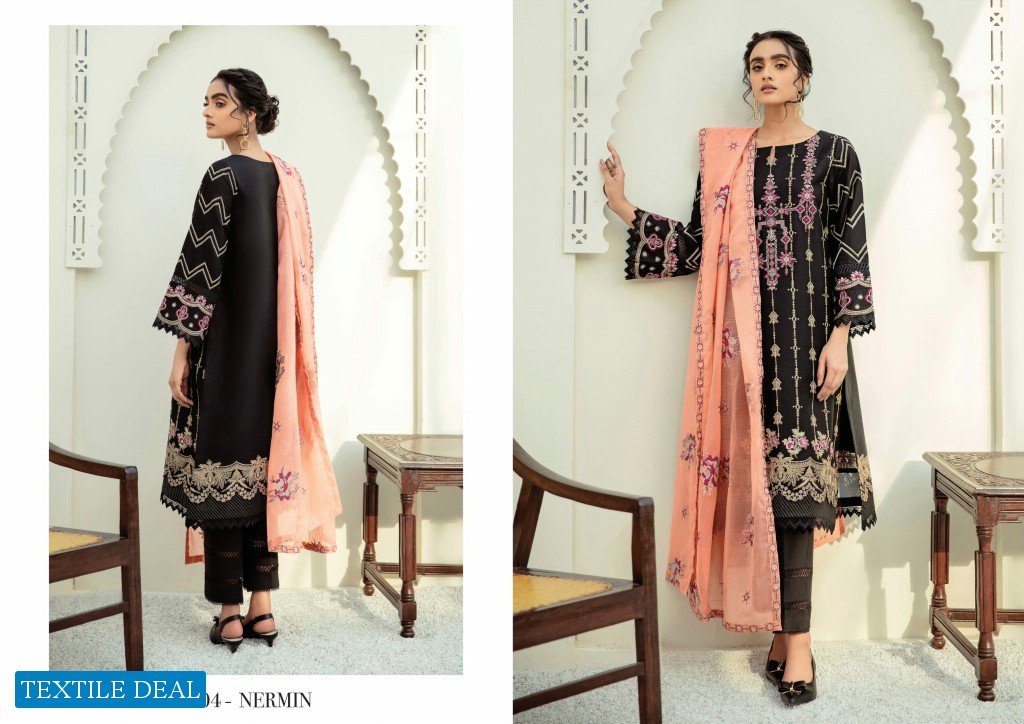 Xenia Formals Vol-1 Maram Unstitched Lawn Original Pakistani Dress