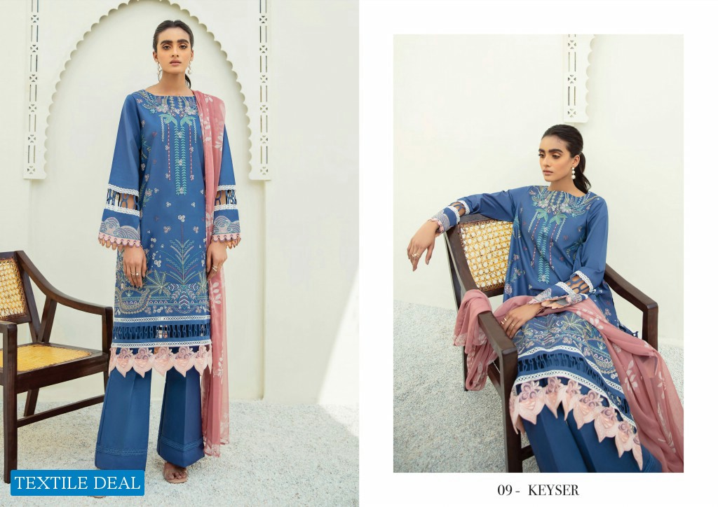 Xenia Formals Vol-1 Maram Unstitched Lawn Original Pakistani Dress