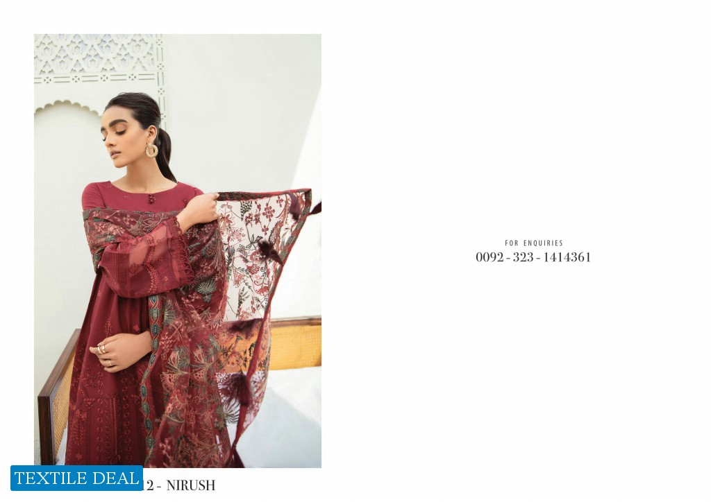 Xenia Formals Vol-1 Maram Unstitched Lawn Original Pakistani Dress