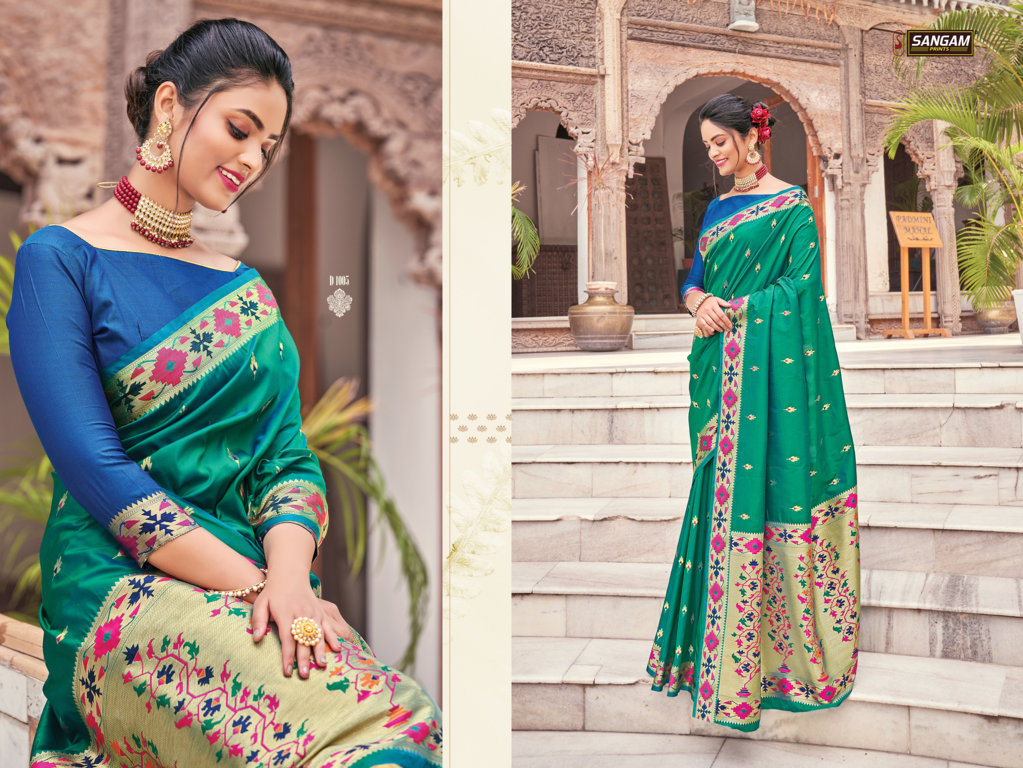 SANGAM KAIRA SILK 2 DESIGNER STYLISH WOMENS SAREE COLLECTION