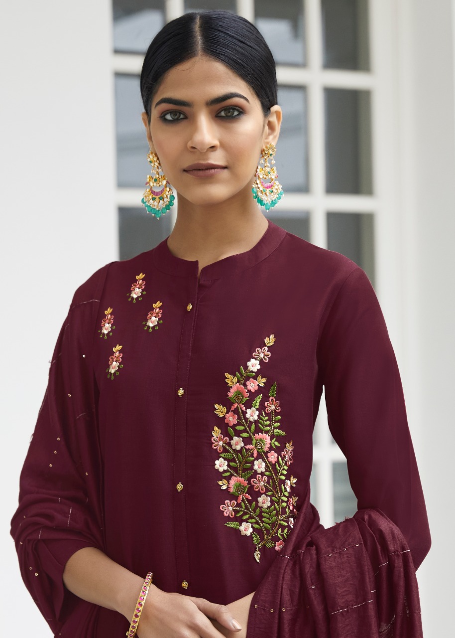 LILY AND LALI PRESENTS MALANIKA BEMBER SILK DESIGNER STYLISH KURTIS