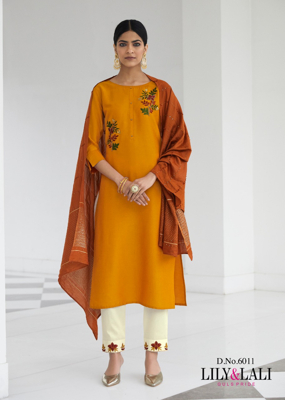 LILY AND LALI PRESENTS MALANIKA BEMBER SILK DESIGNER STYLISH KURTIS