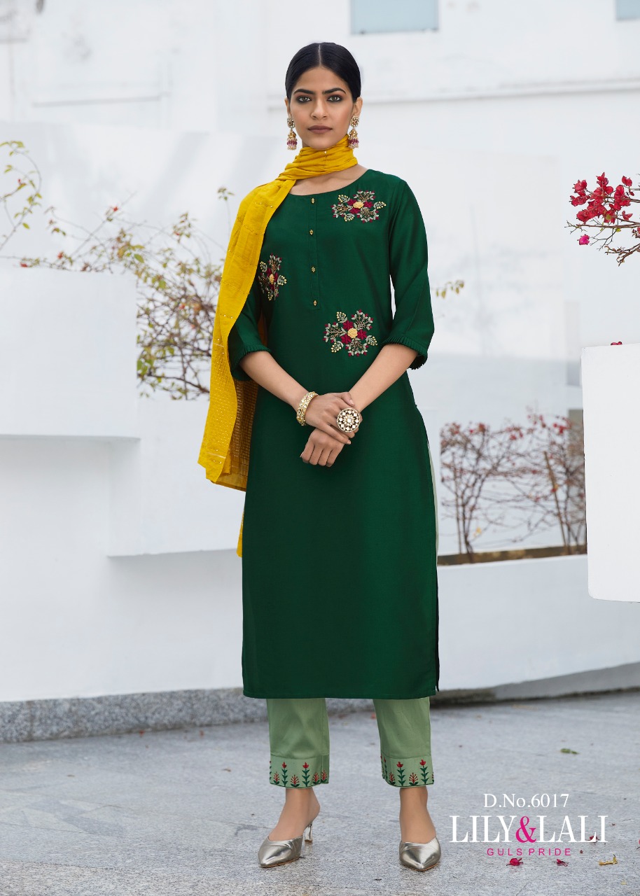 LILY AND LALI PRESENTS MALANIKA BEMBER SILK DESIGNER STYLISH KURTIS