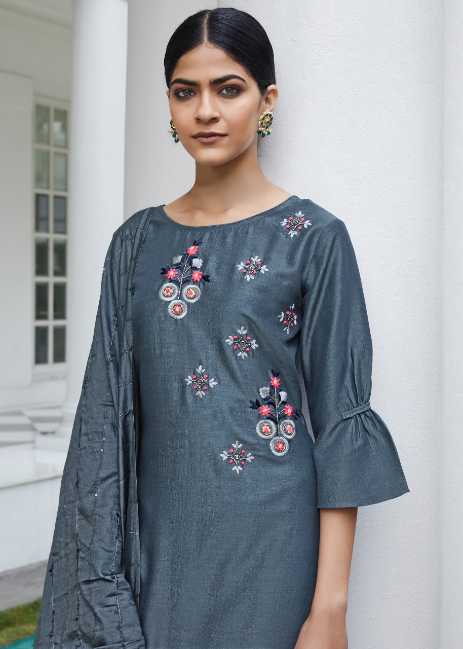 LILY AND LALI PRESENTS MALANIKA BEMBER SILK DESIGNER STYLISH KURTIS