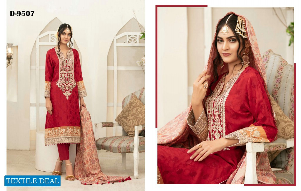 Tawakkal Amelle Pashmina Shawl Viscose Jacquard Salwar Kameez