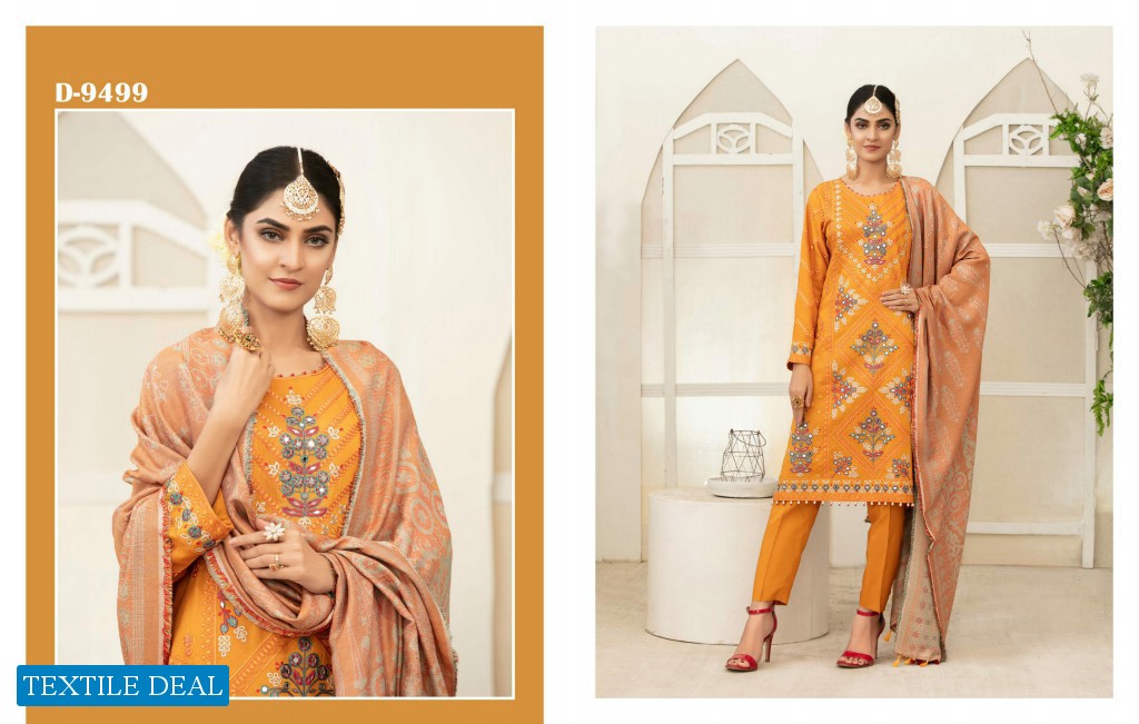 Tawakkal Amelle Pashmina Shawl Viscose Jacquard Salwar Kameez