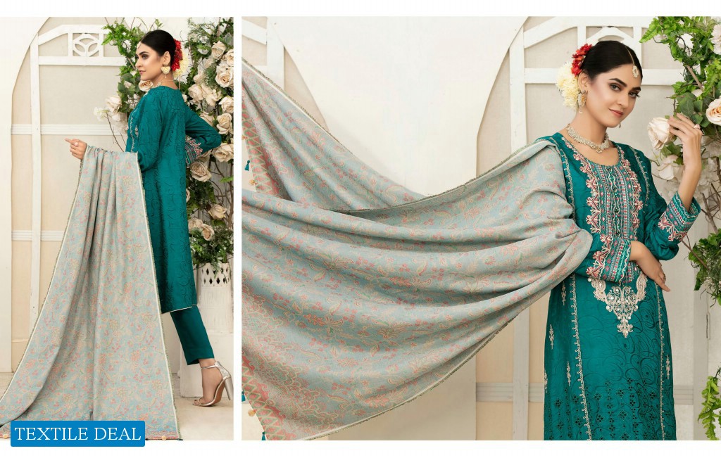 Tawakkal Amelle Pashmina Shawl Viscose Jacquard Salwar Kameez