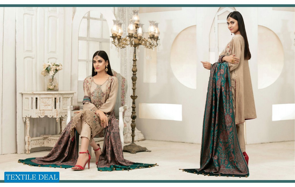 Tawakkal Amelle Pashmina Shawl Viscose Jacquard Salwar Kameez