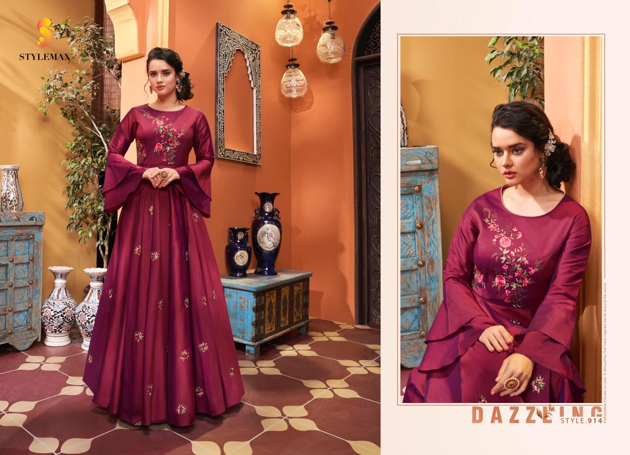 STYLEMAX ALMIRAHA VOL 6 COTTON MASLIN DESIGNER STYLISH GOWN COLLECTION