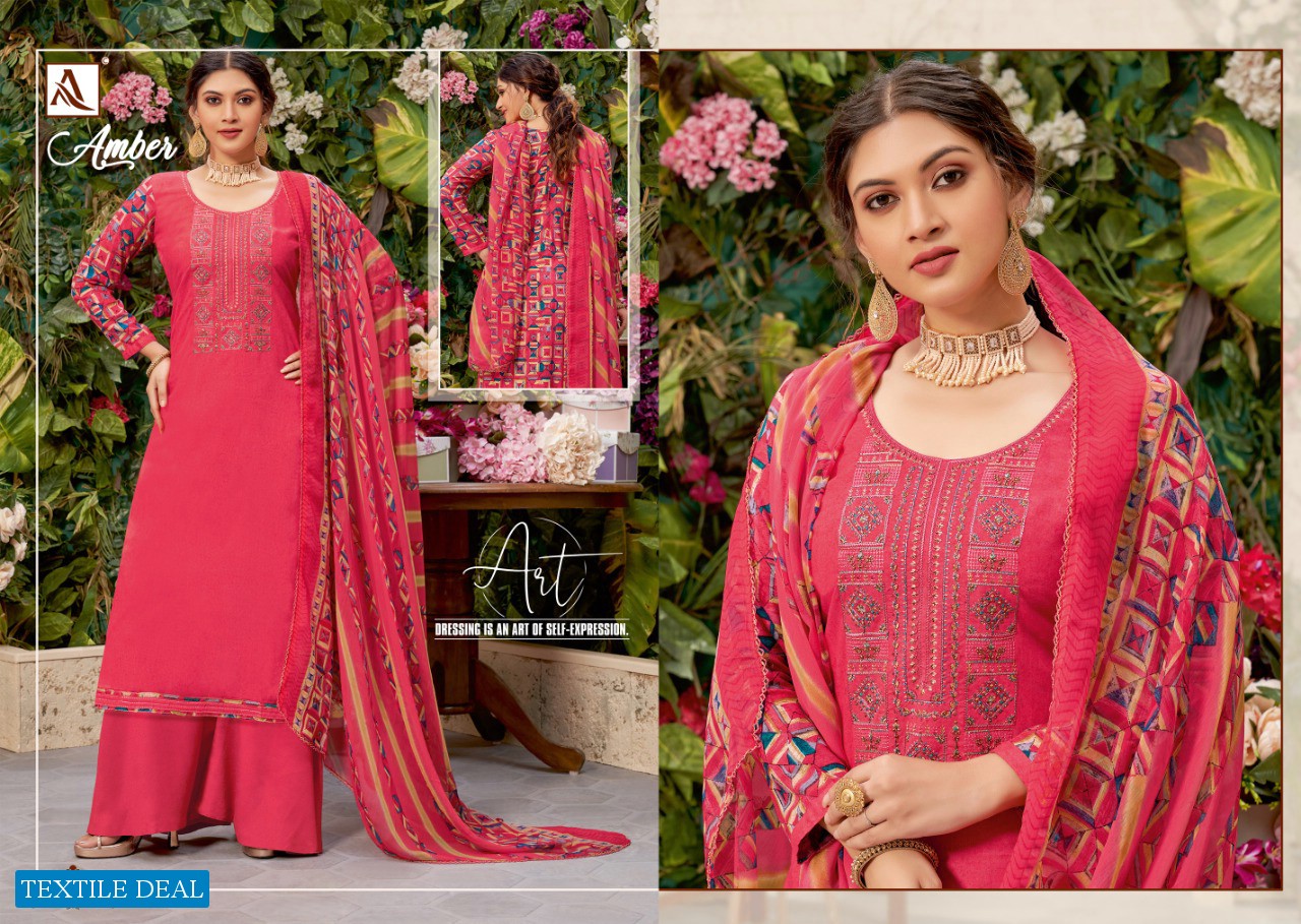 Alok Amber wholesale Pure Viscose Work Dress Material