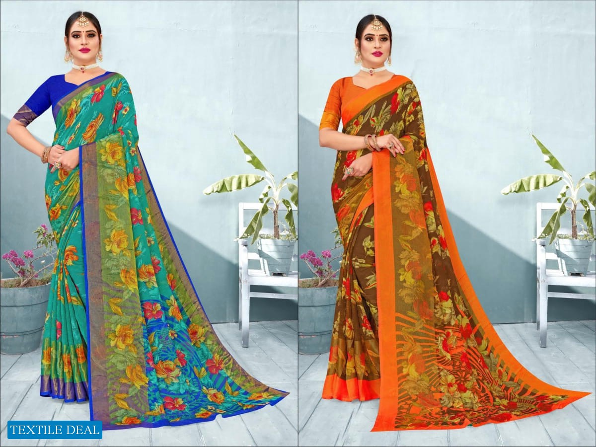 Vivanka Saranya Vol-5 Wholesale printed Indian Sarees