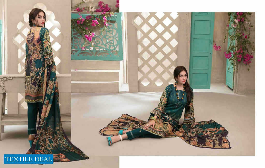 Tawakkal La Fete Lawn Digital Stitched Original Pakistani Salwar Kameez