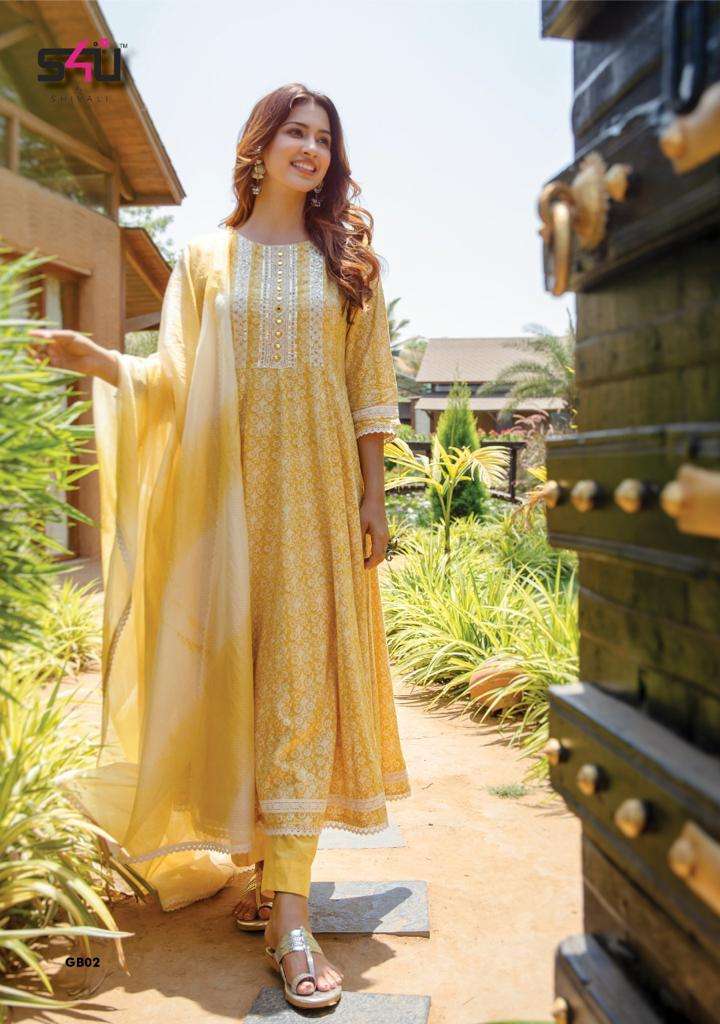 S4U GULABO VOL 2 COTTON RAYON READYMADE PARTY WEAR FANCY SUITS WHOLESALER