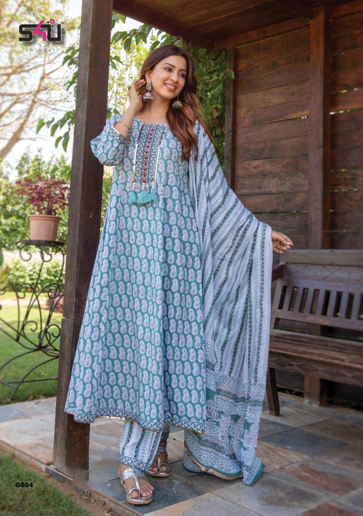S4U GULABO VOL 2 COTTON RAYON READYMADE PARTY WEAR FANCY SUITS WHOLESALER