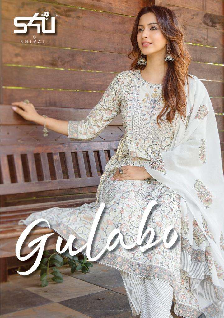 S4U GULABO VOL 2 COTTON RAYON READYMADE PARTY WEAR FANCY SUITS WHOLESALER