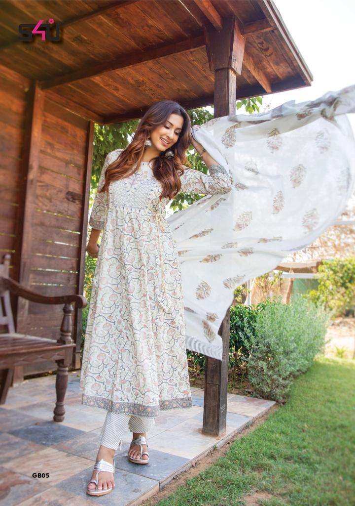 S4U GULABO VOL 2 COTTON RAYON READYMADE PARTY WEAR FANCY SUITS WHOLESALER