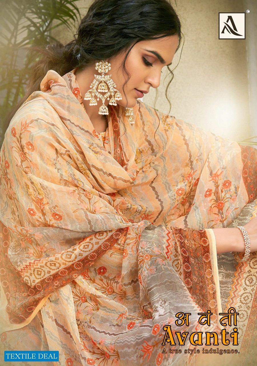 Alok Avanti Wholesale Pure Zam Embroidery Dress Material