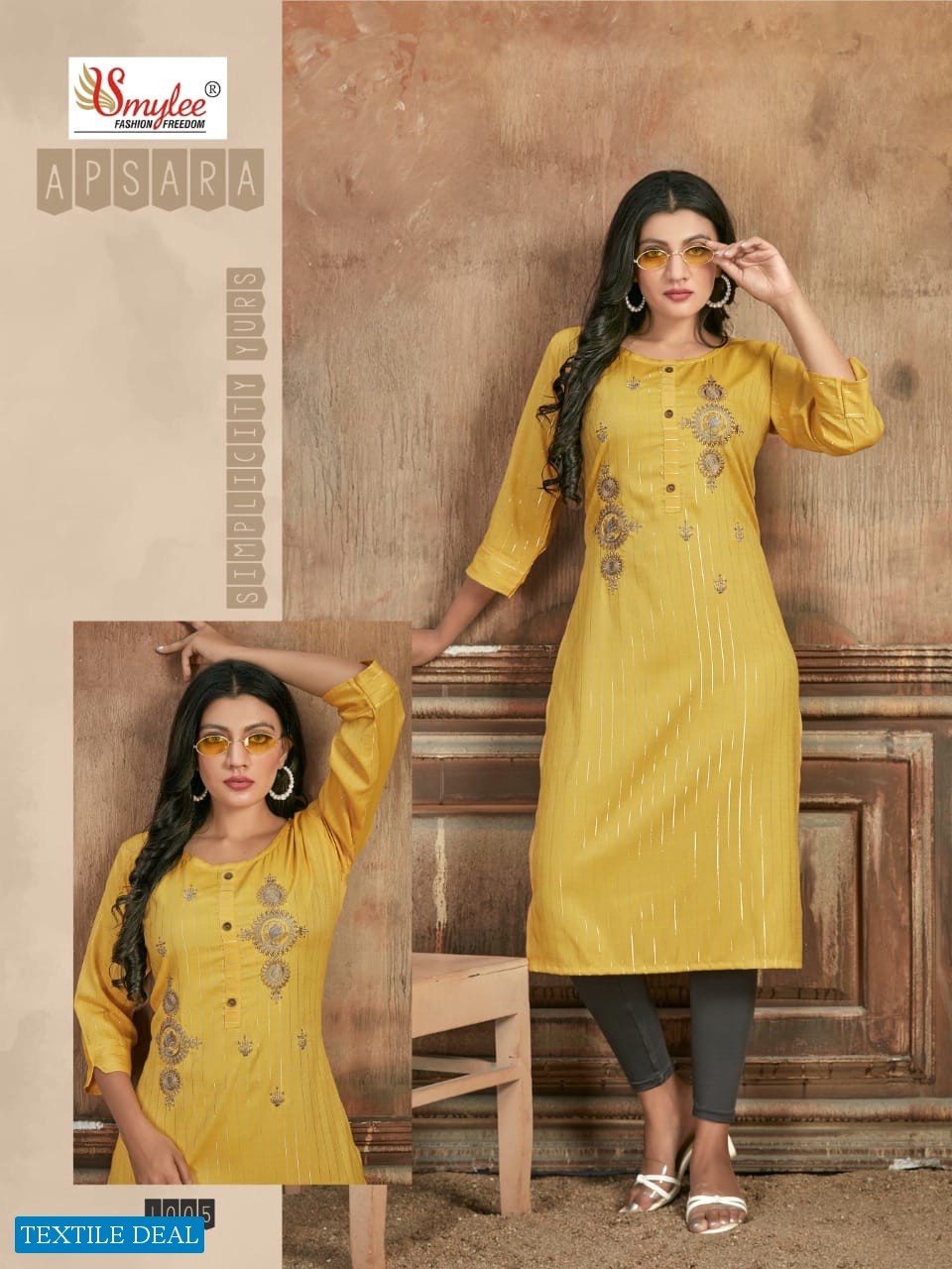 Smylee Apsara Wholesale Long Kurti Catalogs Collection