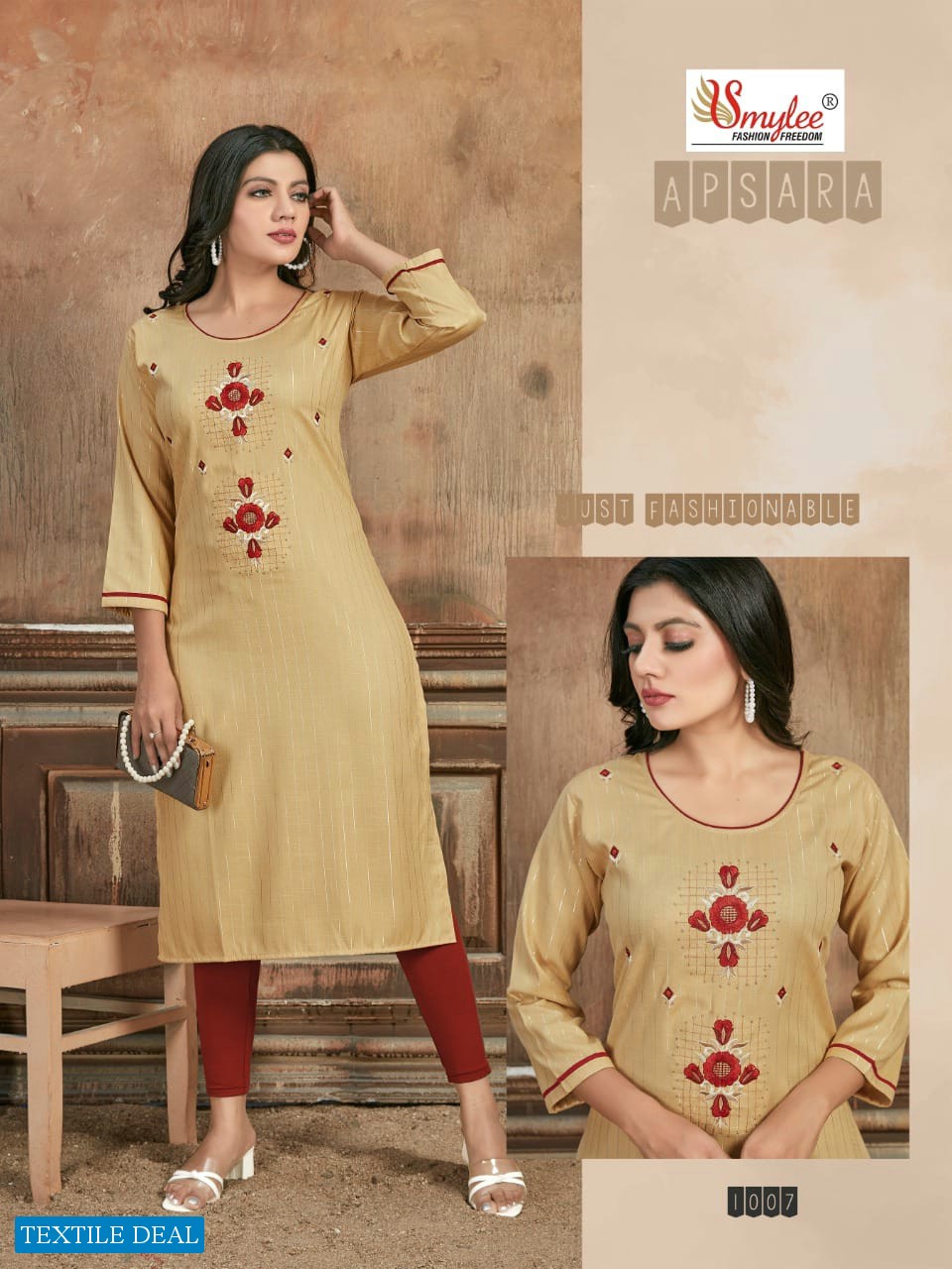 Smylee Apsara Wholesale Long Kurti Catalogs Collection