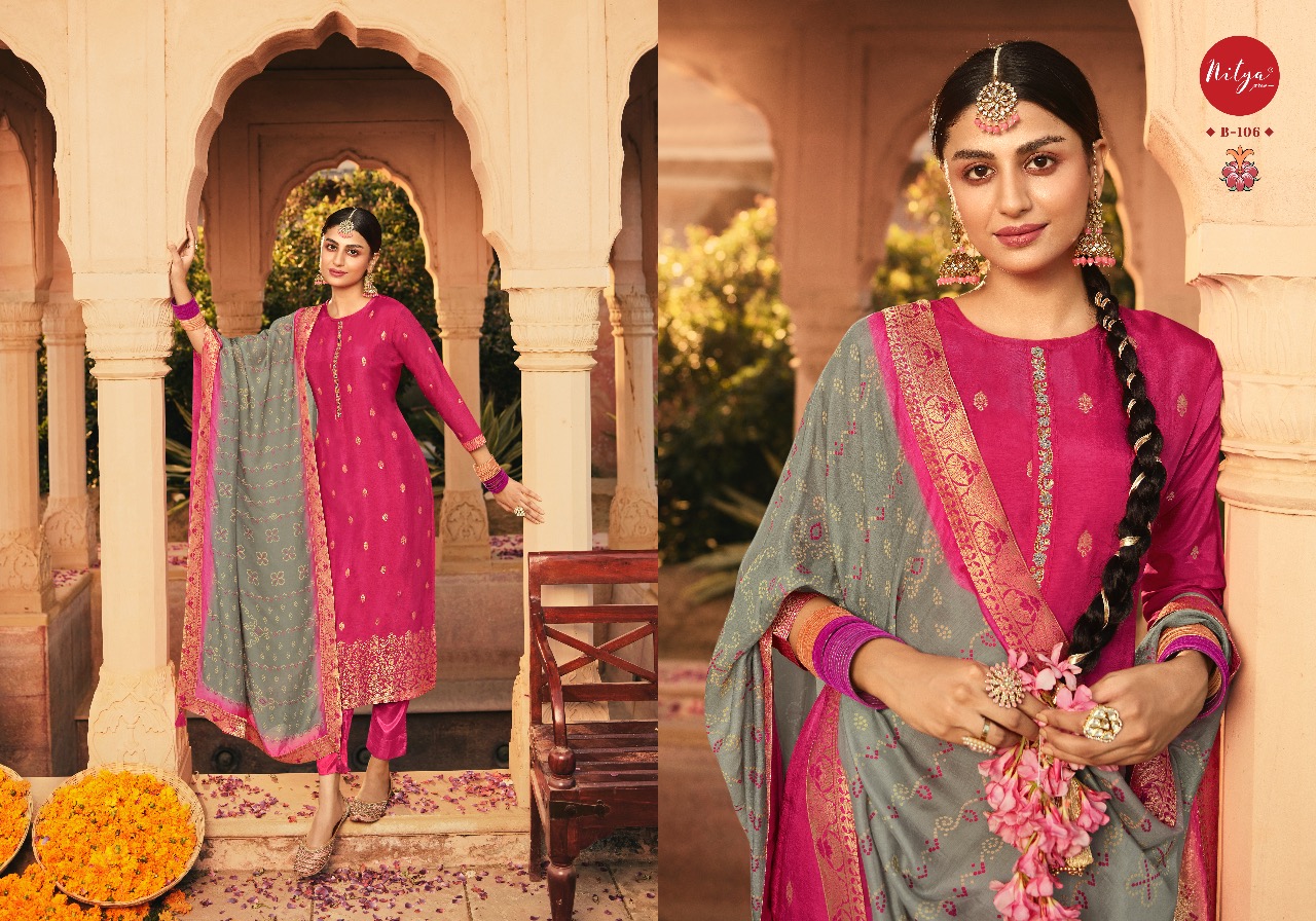 LT NITYA BANDHANI DOLA JAQUARD ASTONISHING SALWAR SUIT CATALOG
