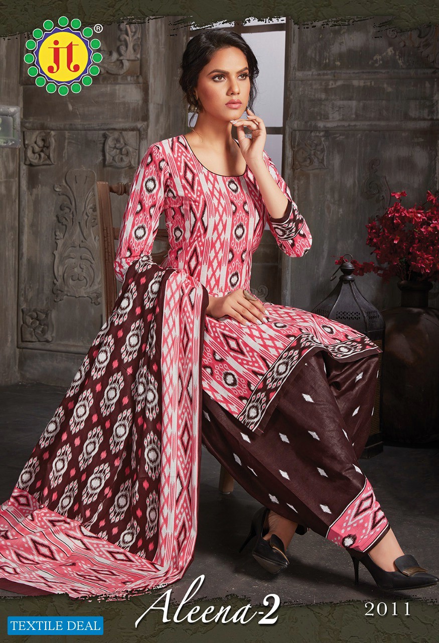 JT Aleena Vol-2 Wholesale Pure Cotton Formal Dress Material