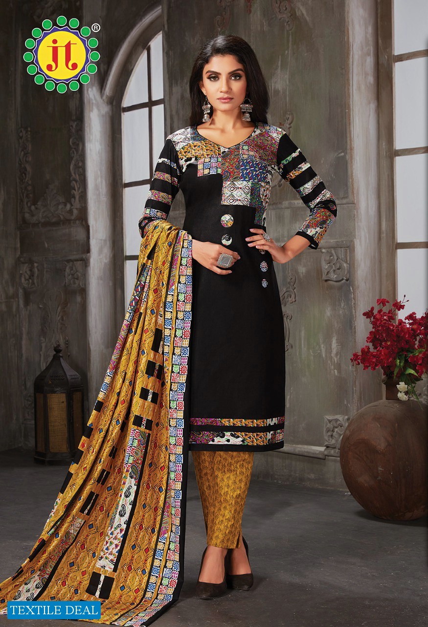 JT Aleena Vol-2 Wholesale Pure Cotton Formal Dress Material