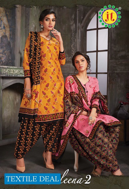 JT Aleena Vol-2 Wholesale Pure Cotton Formal Dress Material