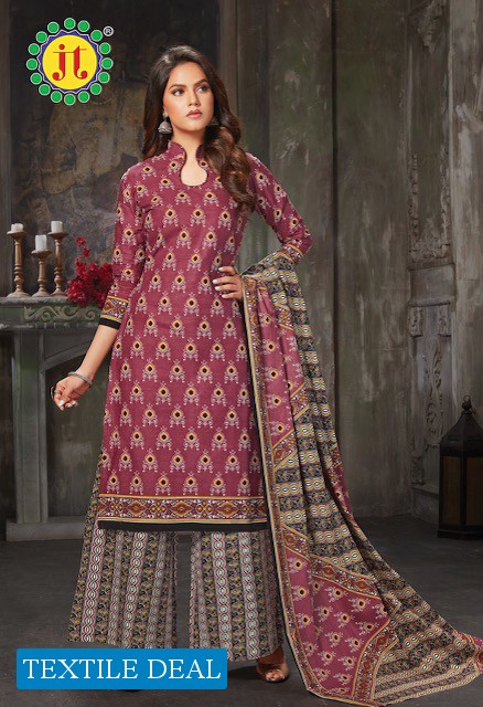 JT Aleena Vol-2 Wholesale Pure Cotton Formal Dress Material