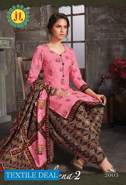 JT Aleena Vol-2 Wholesale Pure Cotton Formal Dress Material