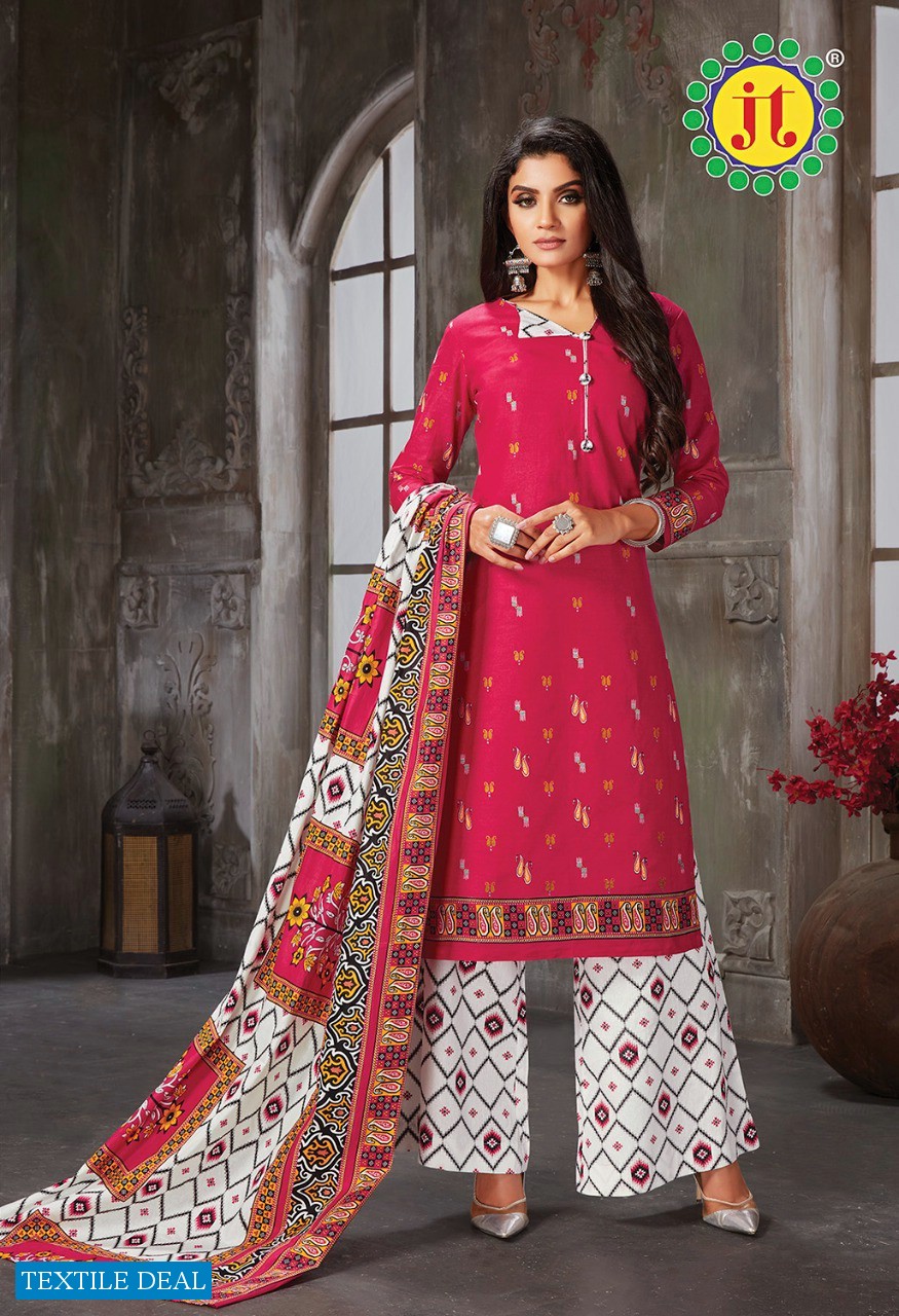 JT Aleena Vol-2 Wholesale Pure Cotton Formal Dress Material