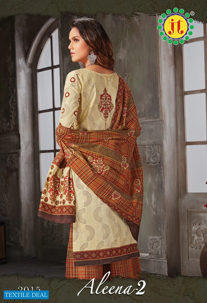 JT Aleena Vol-2 Wholesale Pure Cotton Formal Dress Material
