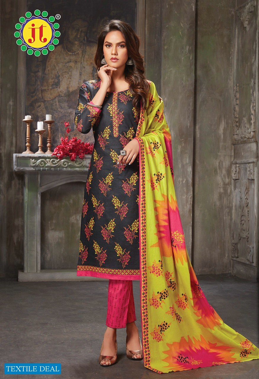 JT Aleena Vol-2 Wholesale Pure Cotton Formal Dress Material