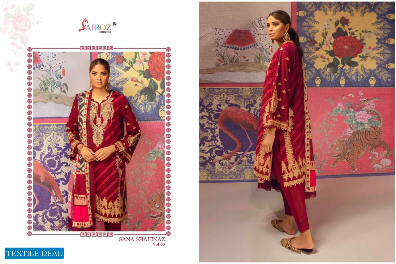 Sairoz Fab Sana Safinaz Vol-3 Wholesale Pakistani Concept Dress