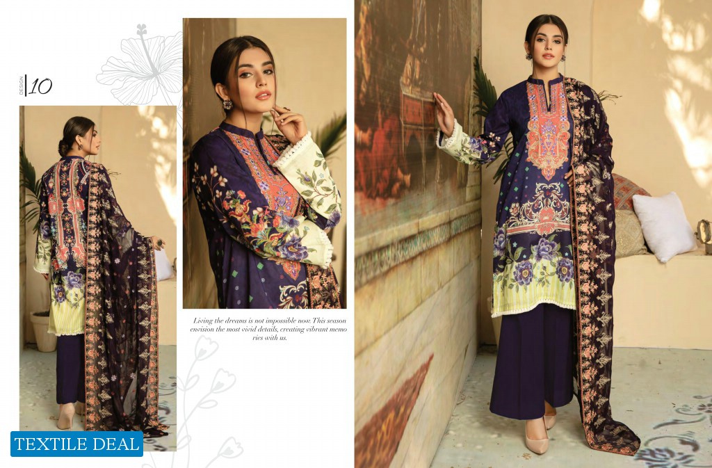 Adans Libas Zoha Suvic Lawn Collection wholesale Original Pakistani Dress