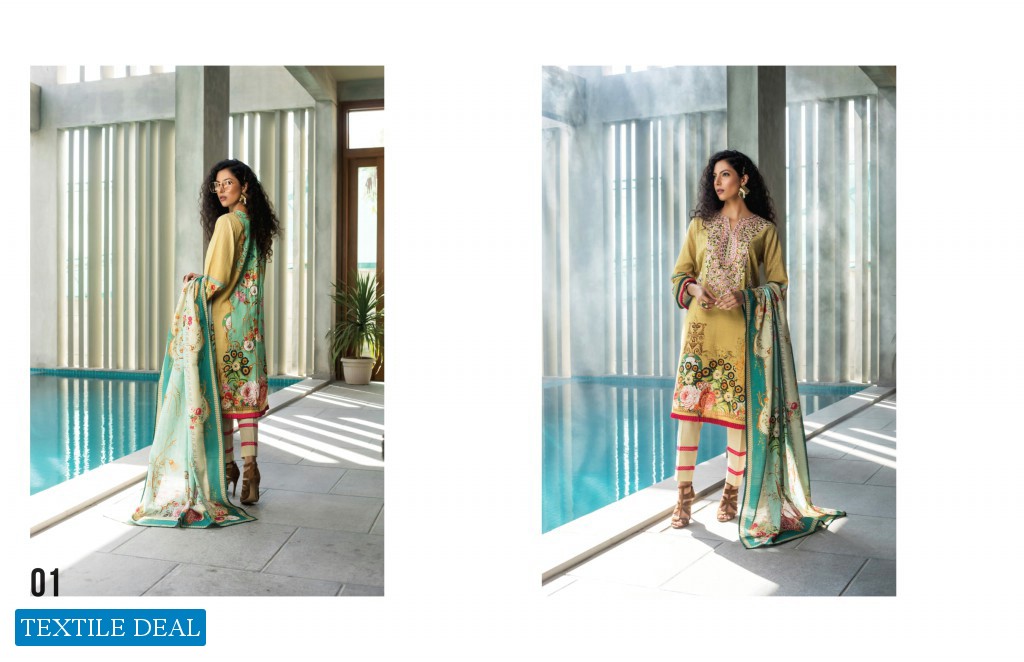 SALINA KHADDAR Exclusives EMBROIDERED Collection  By REGALIA Textile