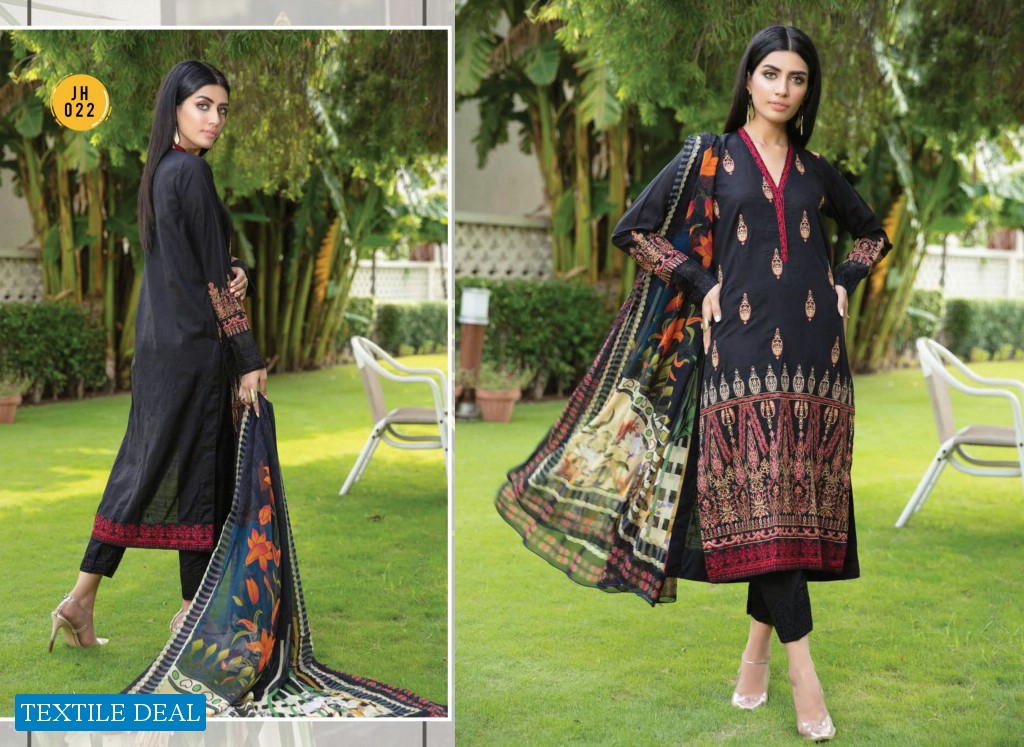 Johra Chaman Wholesale Slub Linen Embroidered Pakistani Salwar Kameez