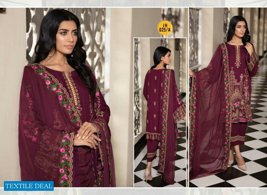 Johra Chaman Wholesale Slub Linen Embroidered Pakistani Salwar Kameez