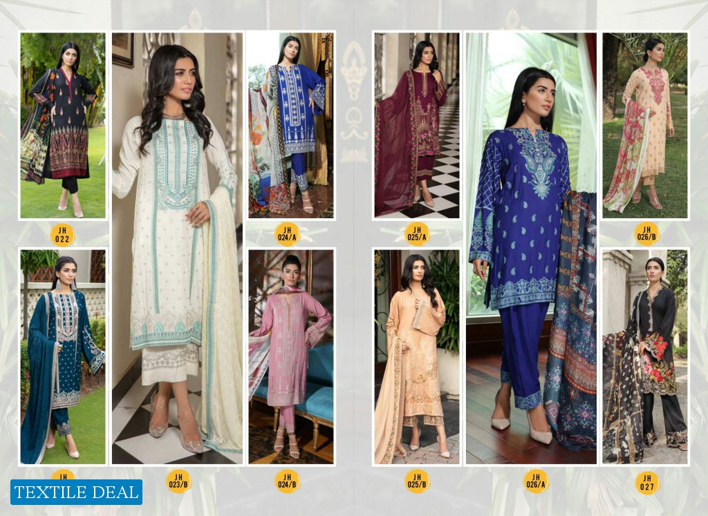 Johra Chaman Wholesale Slub Linen Embroidered Pakistani Salwar Kameez