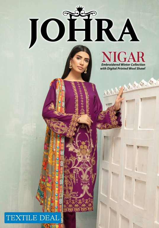 Johra Nigar Embroidered Winter Shawl Pakistani Salwar Kameez