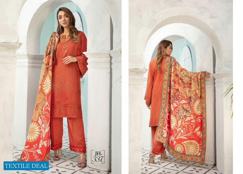 Johra Nigar Embroidered Winter Shawl Pakistani Salwar Kameez