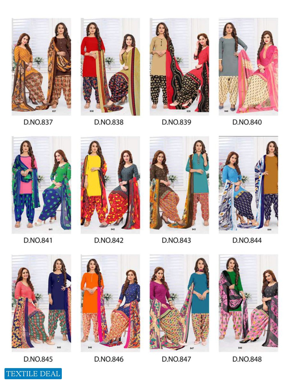 Vishnu Print Sonu Monu Wholesale Double Top Readymade Dress