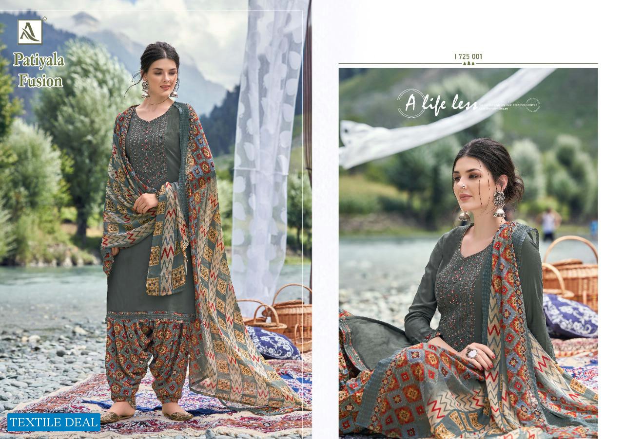 Alok Patiyala Fusion Wholesale Pure Viscose Dress Material