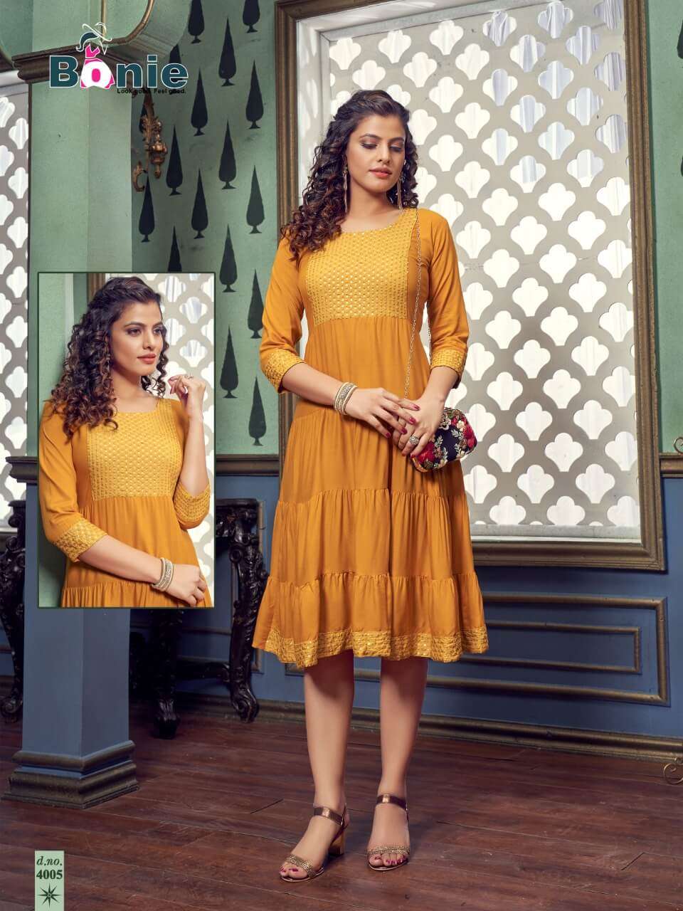 Bonie Fenni Wholesale Full Ghera Long Kurtis