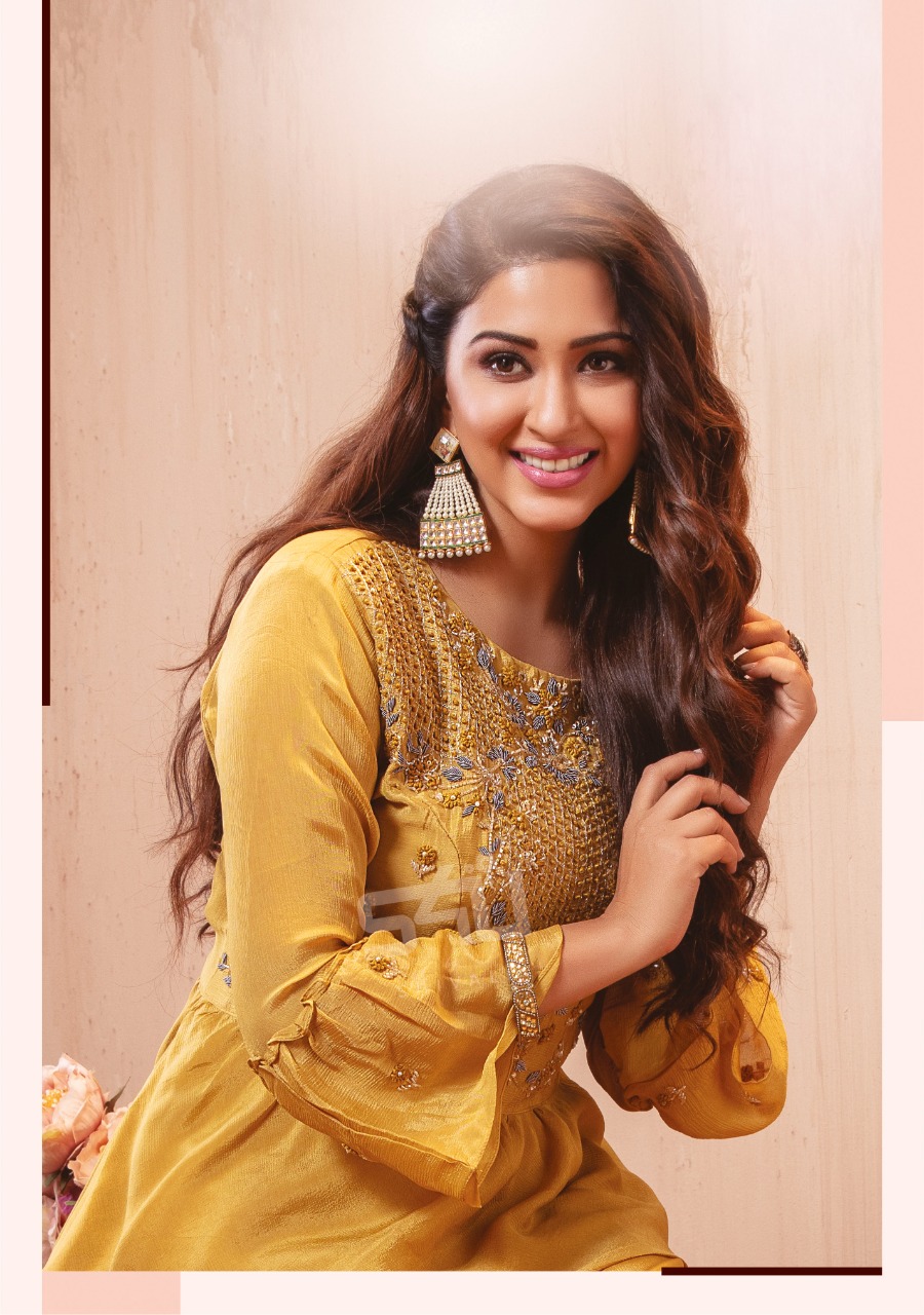 S4U PEPLUM FANCY GEORGETTE INNOVATIVE STYLE SKIRT STYLE KURTI CATALOG