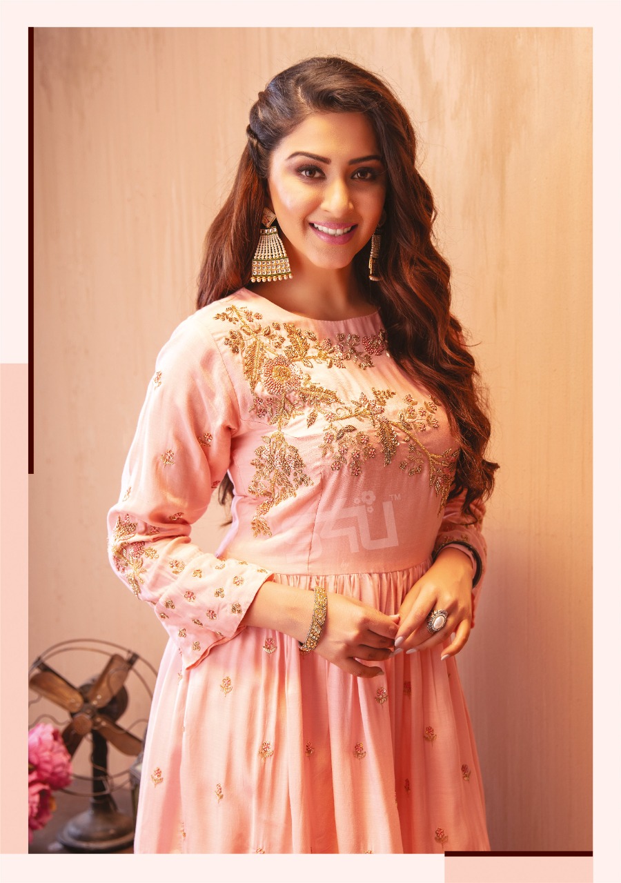 S4U PEPLUM FANCY GEORGETTE INNOVATIVE STYLE SKIRT STYLE KURTI CATALOG