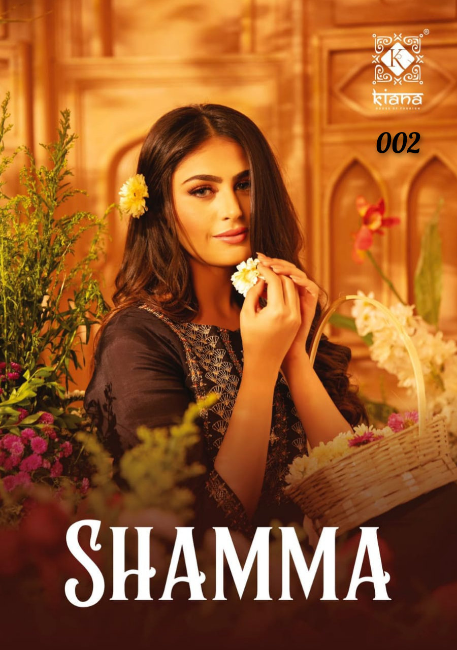 KIANA PRESENTS SHAMMA MASLIN WITH HAND WORK STYLISH DESIGNER FESTIVE KURTIS  COLLECTION