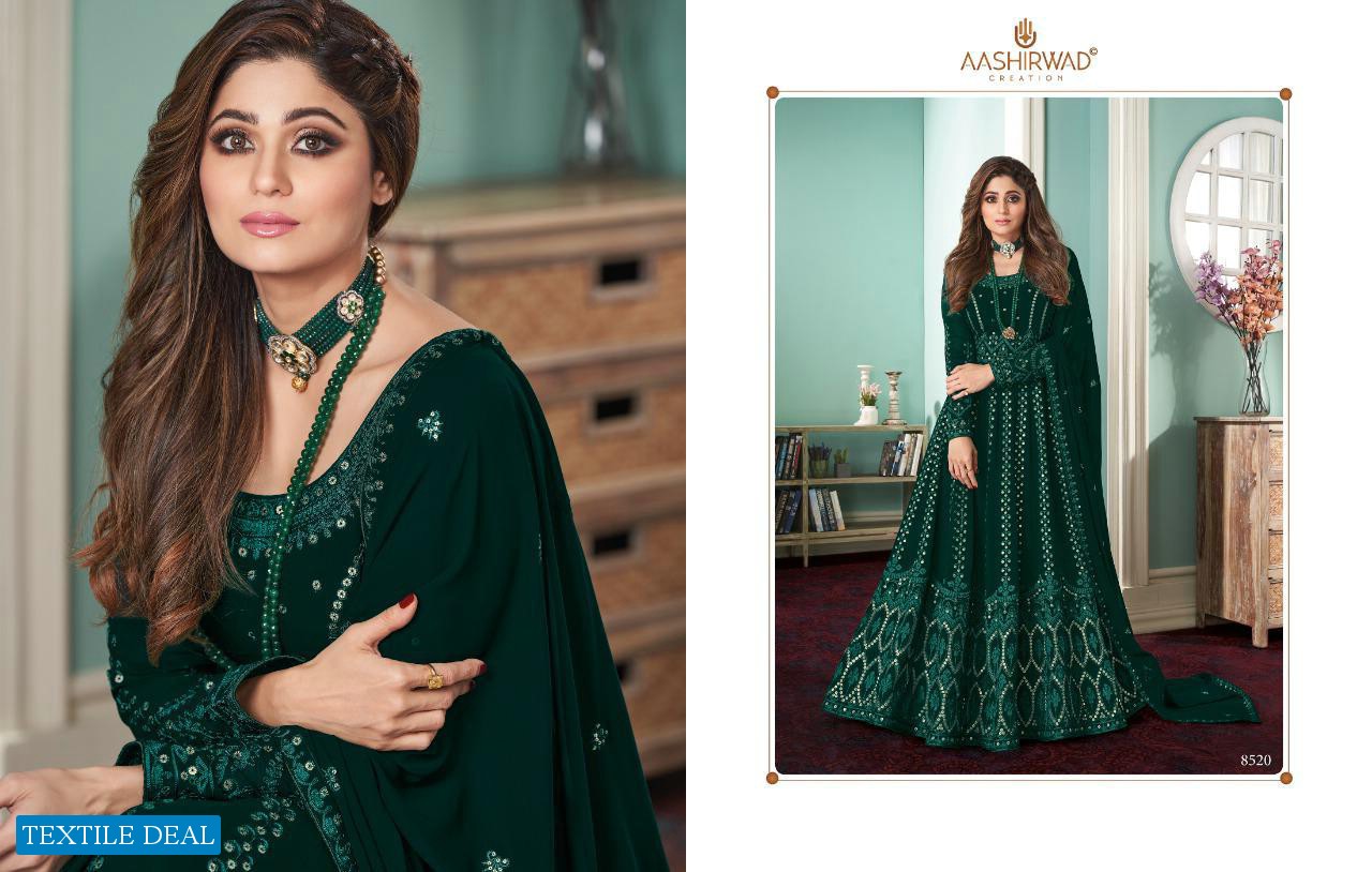 Aashirwad Rose Bridal Salwar Kameez Free Size Gown Style