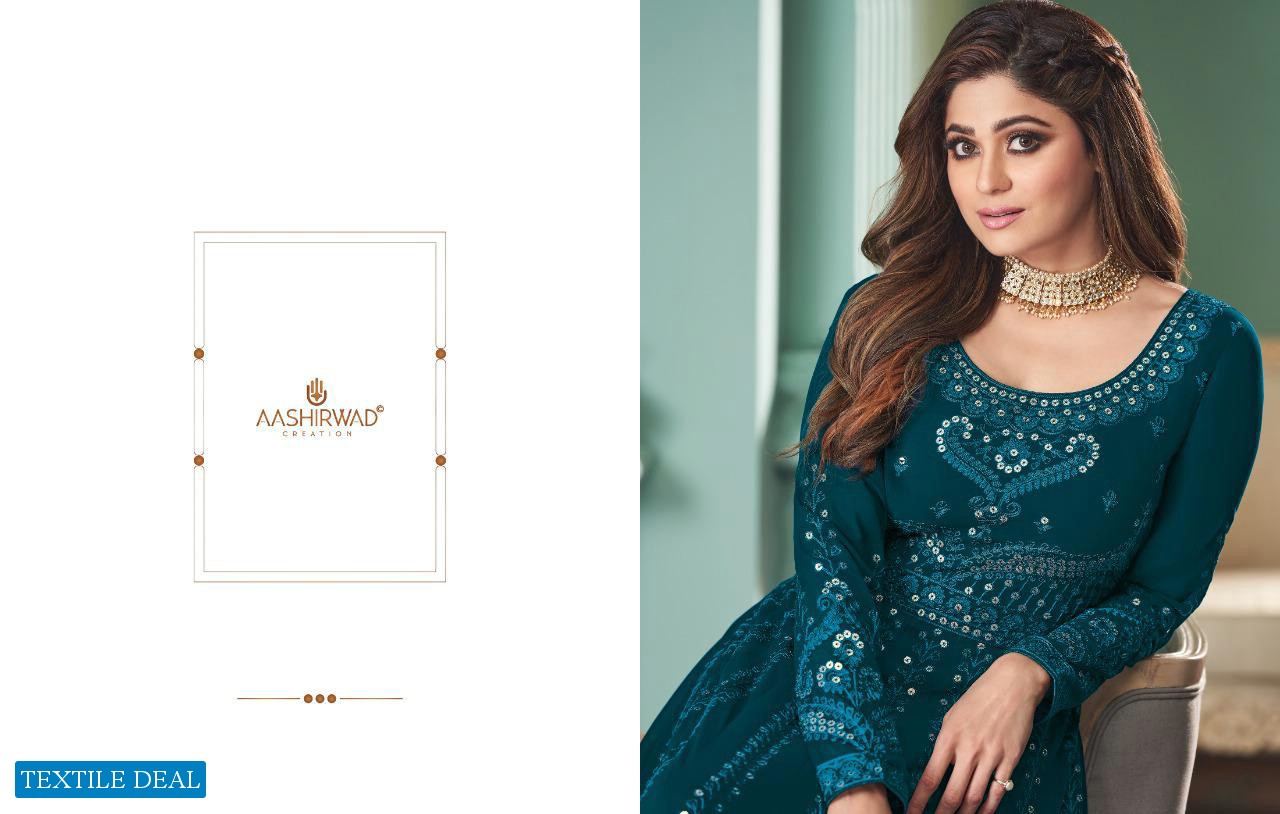 Aashirwad Rose Bridal Salwar Kameez Free Size Gown Style